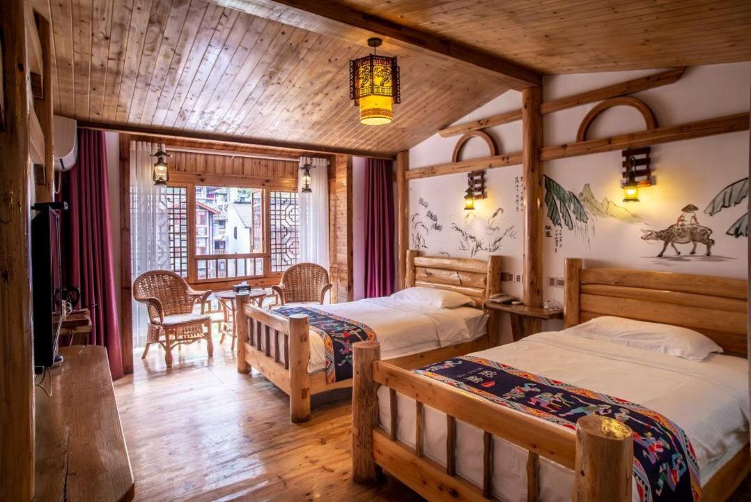 Mountain View Guesthouse Zhangjiajie Exteriör bild