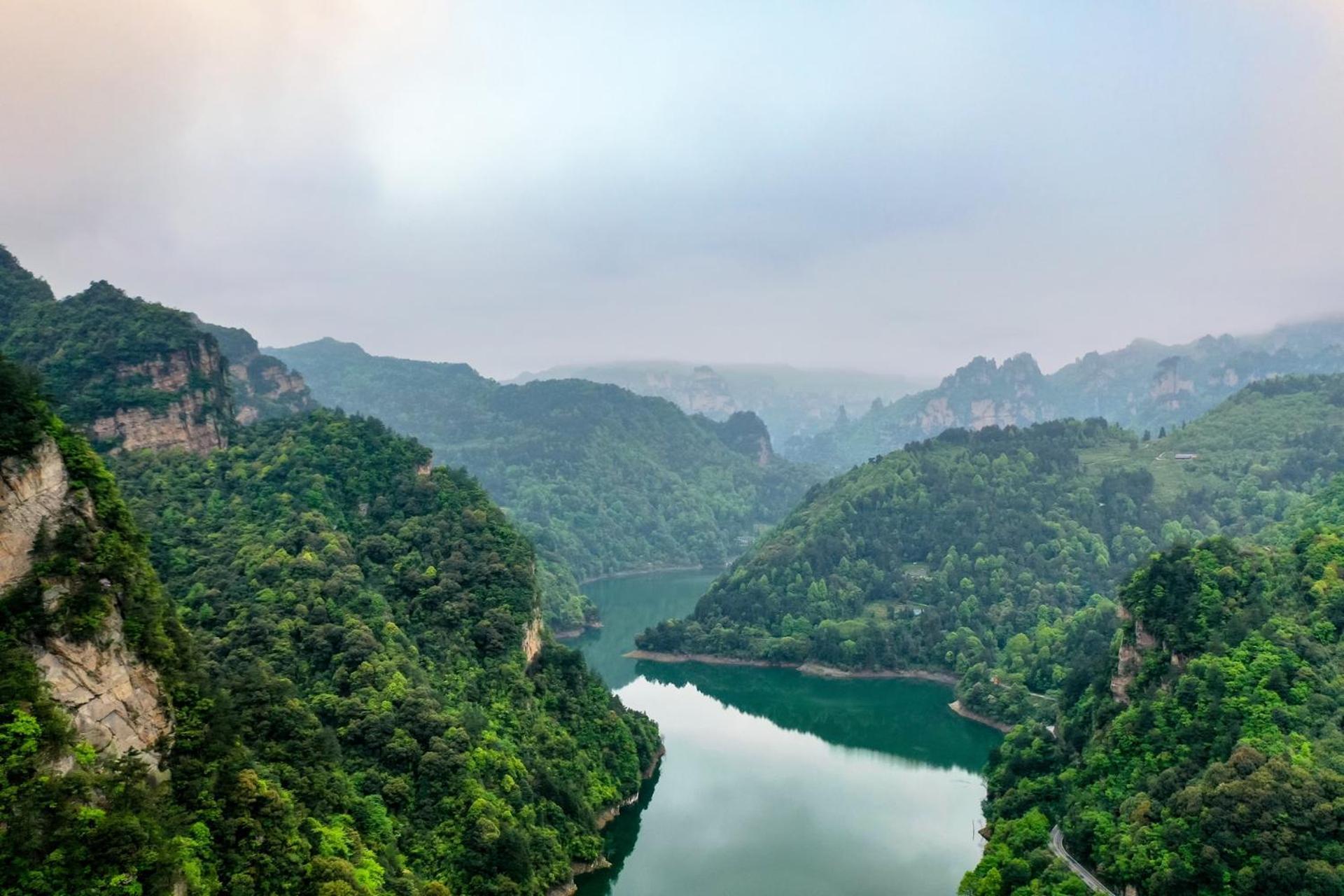 Mountain View Guesthouse Zhangjiajie Exteriör bild