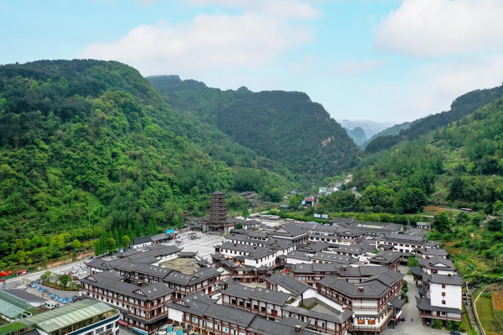 Mountain View Guesthouse Zhangjiajie Exteriör bild