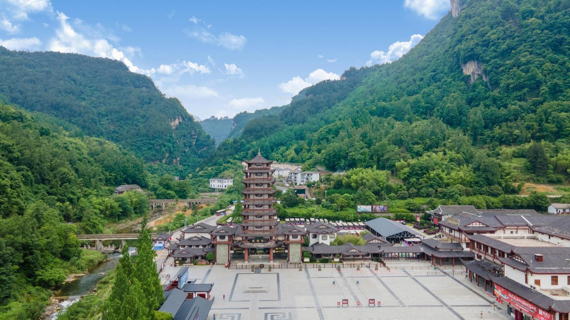 Mountain View Guesthouse Zhangjiajie Exteriör bild